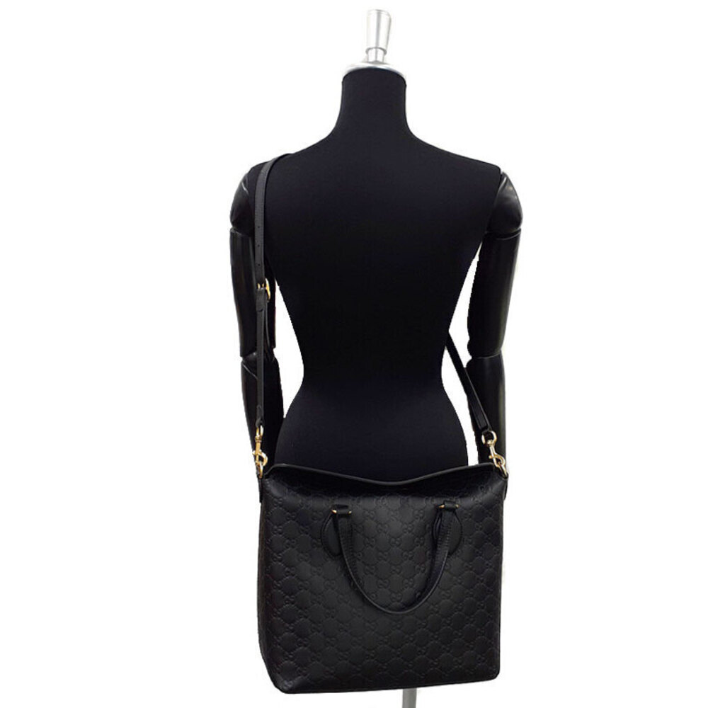 Gucci Guccissima Linea Fold Over Tote black leather - Picture 9 of 9
